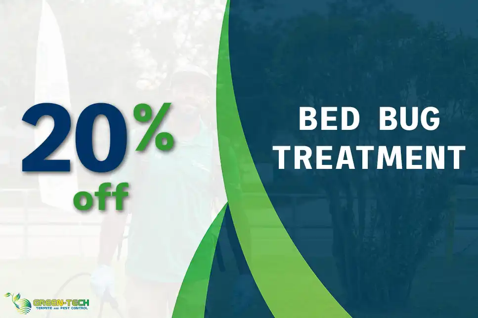 20% Off Bed Bug Treatment Service with Green-Tech Termite and Pest Control in Palm Harbor FL